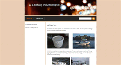 Desktop Screenshot of ajfishing.com