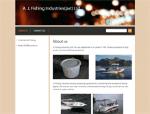 Tablet Screenshot of ajfishing.com